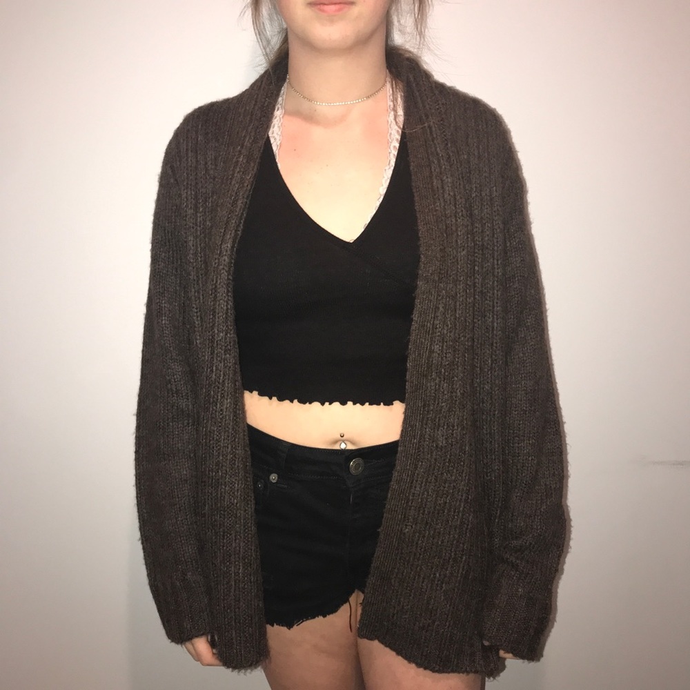 Brown Comfy Cardigan